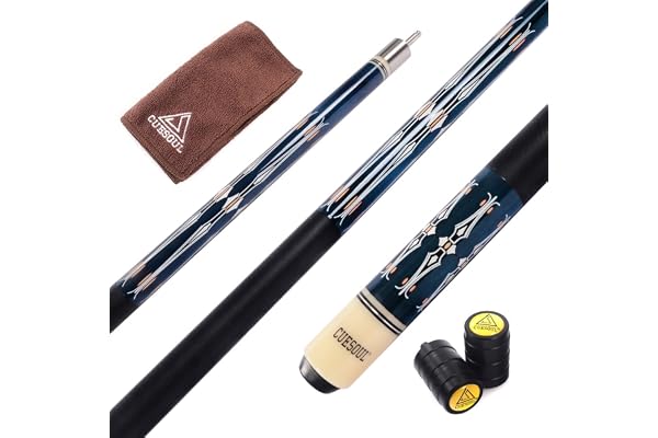 CUESOUL 57 inch 21 Oz Pool Cue with 13mm Cue Tips with Cleaning Towel & Joint Protector (CSPC019)
