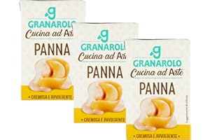 Granarolo, Panna da Cucina UHT "Cucina ad Arte", 3 Confezioni da 100g, UHT, Ricca e Cremosa, per Arricchire le Ricette, Ingredienti di Alta Qualità