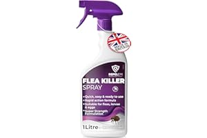 REPELEM Flea Spray for The Home - Professional Strength, Household Treatment, Killer for Home, Kills Fleas, Larvae & Eggs (1L Flea Spray)