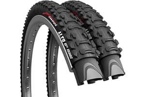 Fincci Cubierta MTB 26 - Plegable Neumático Bicicleta 26 x 1.95 Pulgadas 60 TPI Gomma 50-559 para Carretera Bici, MTB Ebike, Montaña Hibrida Bici - Componentes para Ciclismo 26