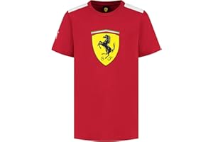 PUMA Scuderia Ferrari F1 Maglietta Uomo con Grande Logo Scudetto