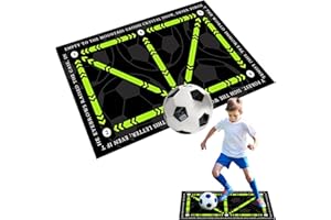 HEEDPEIUR Football Training Mat,60 X 90cm Soccer Training Mat Non Slip for Adult & Kids, Ideal for Indoor and Outdoor Use