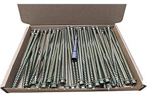 AJ TIMBER Box 50 - AJFixings Timber Hex Head Exterior Green Decking Frame Fixing Screws (150mm)