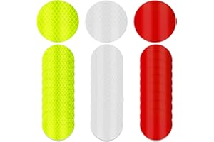 WY LIGHTING LEVEL 30PCS Warning Reflective Stickers, Round Safety Reflective Stickers Night Visibility Waterproof Adhesive Reflector Tape for Motorcycle Bicycle Car Trunk Clothing Backpack Helmet