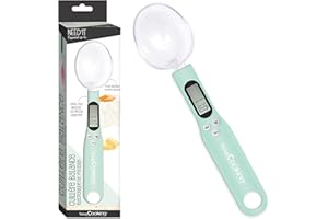 SCRAP COOKING - Cuillère Balance Digitale Need’it - Cuillère 2-en-1 pour Mesurer & Peser Les Petites Quantités - Balance Précision Alimentaire pour Ingrédients Pâtisserie, Cuisine, Café - 3905