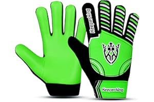 ‎KEEPERKING Keeperking Torwarthandschuhe Kinder, Jungen und Mädchen, Junior Fußballhandschuhe Fußball Spielerhandschuhe für Jungen tormannhandschuhe Große 4-7