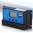 Solar Charge Controller, Solar Charge Controller 60A/50A/40A/30A/20A/10A 24V Solar Panel Charge Controller Car Solar Charger