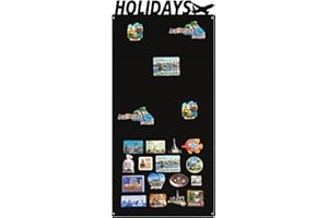 Anwicar Magnettafel - Magnetische Pinnwand 75x50 cm - aus Stahl - ideal für Magnete und Notizen - magnetisches Whiteboard - beschreibbare Tafel - inkl. Montageset - Schwarz