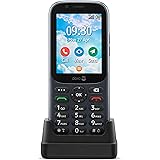 Doro 730X Unlocked Dual-SIM 4G Mobile Phone for Seniors with GPS, WhatsApp for Videocalls, Facebook and Charging Cradle Inclu