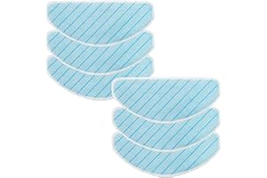 AYBAL 6 pièces lingettes compatibles avec Ecovacs DEEBOT OZMO T9 Robot aspirateur Nettoyage Lavable vadrouille Tampon vadrouille Chiffon Chiffon