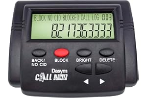 Benkeg Call Blocker, 2000 Caller ID Landline Phone, One Touch Number Block Device, Block Unwanted Robocalls and Nuisance Calls, Black
