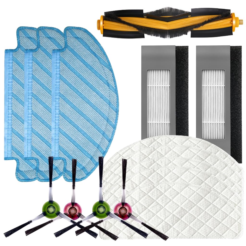 VeriluxÂ® Replacement Accessories for Ecovacs Deebot N10 OZMO T8 T9 PRO T9 AIVI Robot Vacuum: Upgrade Your Deebot N10 with Top-Quality Accessories!