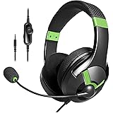 amazon basics Gaming Headset-Green,over ear,Wired