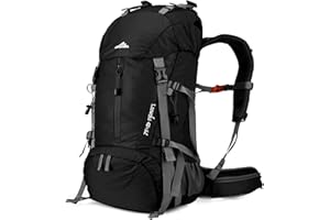 Loowoko Wanderrucksack 50L mit Regenschutz, Camping Rucksack Trekking Tasche fr Outdoor, Mnner & Frauen