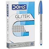 Doms Glitek 0.6mm Ballpoint Pens | Pack of 20 Pens | Sm...