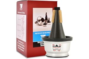 Denis Wick 5531 Adjustable Cup Mute for Bb Cornet or Trumpet, Black Polyester Coated Aluminium