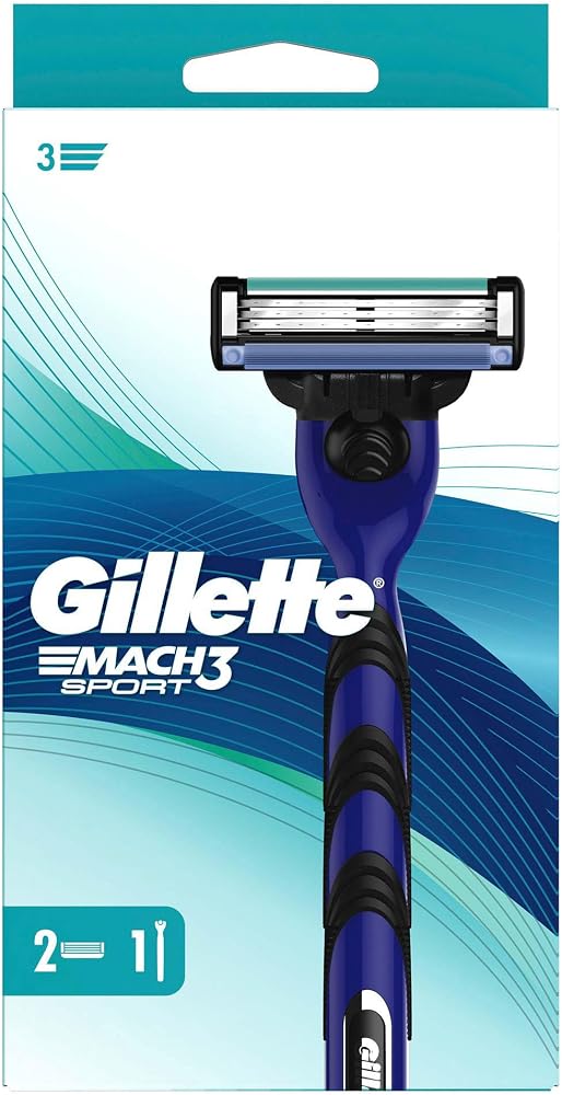 Gillette Mach3 Sport Tıraş Makinesi + 2 Adet Yedek Tıraş Bıçağı