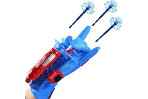 Anbobili Launcher Glove, Spider Web Shooter, Guante Hero Launcher, Lanzador de Héroes Guantes de Lanzador de Spider-Man, Guante de Lanzador Kids Plastic Cosplay Glove Hero Launcher (D)
