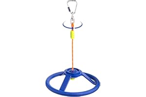 Cateam Ninja Slackline akcesoria – Ninja Slackline Spinner Wheel z przegubem obrotowym 360 stopni i karabińczykiem Ninja slackline – akcesoria obrotowe 360 stopni do Twoich przeszkodników