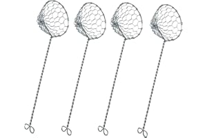 kela Set de 4 passoires à Fondue Tamis, Passoire à Fondue en Acier Inoxydable 22,5 cm, Acier Inoxydable 18/10, Accessoires pour Hot Pot, Panier à Fondue pour légumes, Poisson et Viande