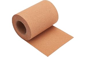 BENECREAT Rollo de corcho de 600 x 20 cm, tablero de corcho natural de 2 mm, hojas de papel para posavasos, decoración de pared, fiestas y suministros de manualidades