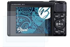 Bruni Schutzfolie kompatibel mit Canon PowerShot SX740 HS Folie, glasklare Displayschutzfolie (2X)