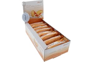 myline Eiweißriegel verschiedene Geschmäcker Protein Eiweiß L-Carnitin 24 x 40g inkl. Atlant Vital Maßband (Pfirsich-Joghurt-Crisp)