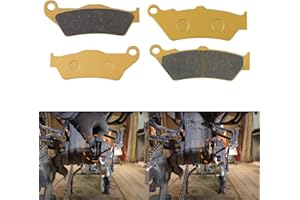 CTCAR Plaquettes de frein en céramique en métal pour éliminer le bruit - Plaquettes de frein à disque avant et arrière (2 jeux avant FA209 / 1 jeu arrière FA181TT) pour KTM Adventure 950/990 (2002 à 2012)