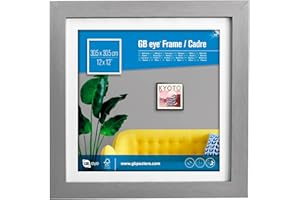 GB eye Contemporary Wooden Silver Picture Frame - 30.5 x 30.5cm