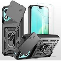 OUDUDIANZI Handyhülle Für Honor 400 Lite – Mit Kameraabdeckung & Drehbarem Fingerring