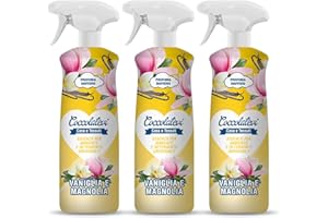 COCCOLATEVI Essenza per Ambienti Vaniglia e Magnolia 750 ml X 3 Profumatore per Ambienti, Armadi, Cassetti, Automobile, Deodorante Ambiente, Profumo casa, Detergente Superfici, Antipolvere