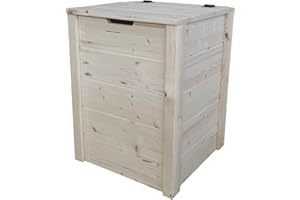 TOTAL WOOD 2012 Cassapanca Baule Contenitore in legno massello Interno Esterno 45x45x60 cm al naturale