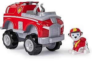 PAW Patrol Jungle Pups, Veicolo Elefante di Marshall, veicolo giocattolo con personaggio Marshall da collezione, giocattoli per bambini e bambine dai 3 anni in su