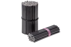 Danilovo Candele (Nero) Profumate in Pura Cera d’Api – Candele Chiesa Ortodossa per Preghiere, Lunghe, N140, Altezza 16 centimetri, 50pz