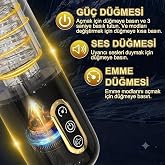 3'&uuml; 1 Arada Otomatik Erkek Mast&uuml;rbat&ouml;r, 10 Modlu İtme D&ouml;nd&uuml;rme Vakum | Şarj Edilebilir, S&uuml;per Emiş &Ouml;zelliği, Ger&ccedil;ek&ccedil;i Tasarım