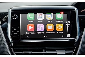 LFOTPP Peugeot 208 2008 7 Pouces Navigation Verre Trempé - Dureté 9H Film Protection GPS Nav Écran Protecteur Vitre