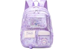 HANXIUCAO Sacs d'école pour filles Sac à dos avec compartiment pour ordinateur portable pour filles pour primaire
