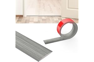 Flintronic 1.2M PVC Floor Transition Strip - 4CM Self Adhesive Threshold Divider Bar for Joining Floor Gaps, Carpet, Tiles