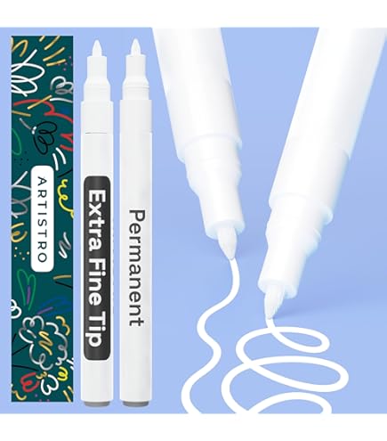 Pennarelli Acrilici Schneider Paint-It – Set 5 Penne Bordeaux, Punta Rotonda 2mm, Alta Coprenza Per Legno, Vetro, Pietra, Tela - 2