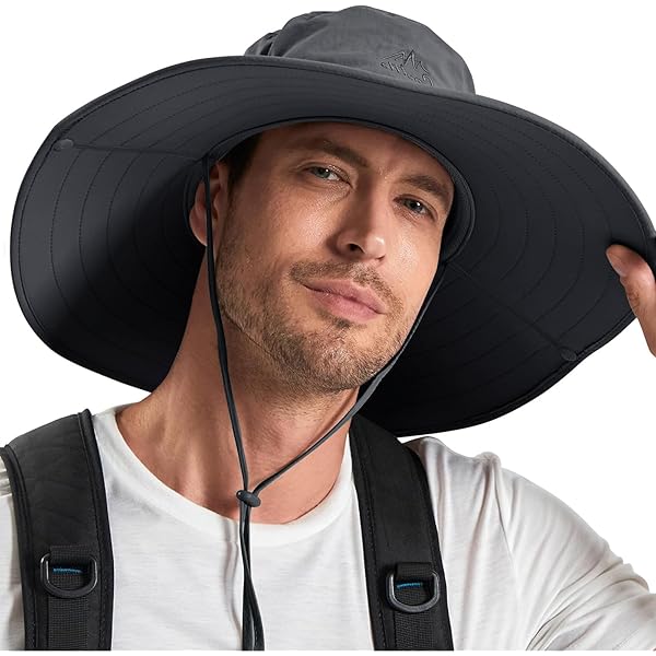 Cappello Da Sole Unisex Con Tesa Larga 9 Cm – Protezione UPF 50+, Traspirante, Pieghevole, Con Cordino Antivento – Per Pesca, Trekking, Spiaggia