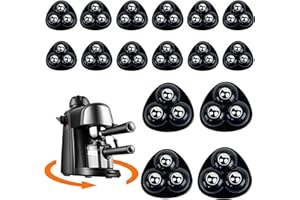 NUCALT 16 Pezzi Autoadesive Ruote a Sfera Rotelle Adesive Rotelle per Spostare Mobili per Spostare Mobili 360° Ruote a Sfera Mini Ruota Universale Autoadesiva per Piccoli Mobili Scatola（nero）