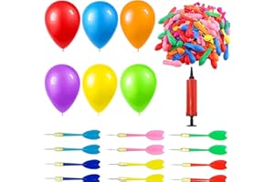 Water Balloons Runup 500PCS Water Balloon for Kids Mini Latex Water Bombs Balloon Dart Game with Darts Inflatable Pump, Balloon Game Set for Outdoor Summer Water Games, Outdoor Carnival Game