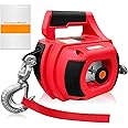 SENKEYFE Drill Powered Portable Winch 1000LBS, Drill Winch with 40FT Alloy Steel Wire Rope, Portable Drill Winch, Portable Handheld Drill Winch for Dragging Handling Trailer