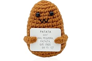 Zynxel Regalo Originals, Patata en Español, Muñeco con Tarjeta, Muñecos de Punto con Humor e Inspiración, Ideas de Regalo para Hombres, Mujeres, Parejas y Adolescentes