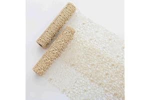 CHUQING Golden - Runner da tavolo, 28 cm x 3 m, con rivestimento in oro lucido, per matrimoni, feste, compleanni, comunioni, battesimi, 2 rotoli