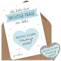 Manahia Rubbelkarte Zum Trauzeuge Fragen – Goldene Herz-Design Karte 'Willst Du Mein Trauzeuge Sein?'