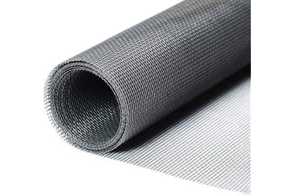 Dantolo Moustiquaire Fenêtre 250cm x120cm,Moustiquaire,Rouleau Moustiquaire,Découpable Aux Dimensions Souhaitées Anti-Insectes Pour Porte Fenêtre Baie Vitrée-Gris