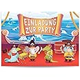 Premium Einladungskarten Kindergeburtstag - 10er Set Mit Umschlägen & Dino Design