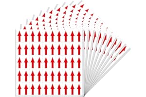 ‎YIKIADA YIKIADA 500 Stück Rot Pfeil Aufkleber Selbstklebende 40 × 20 mm Produktfehlern Etiketten Klein Markung für Produkte Inspektionsfehler