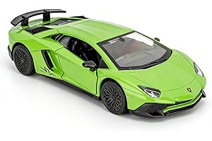 TGRCM-CZ 1/36 Scale Lamborghini Aventador LP770-4 Casting Car Model, Zinc Alloy Toy Pull Back Vehicles Toy Car for Toddlers Kids Boys Girls Gift (Green)